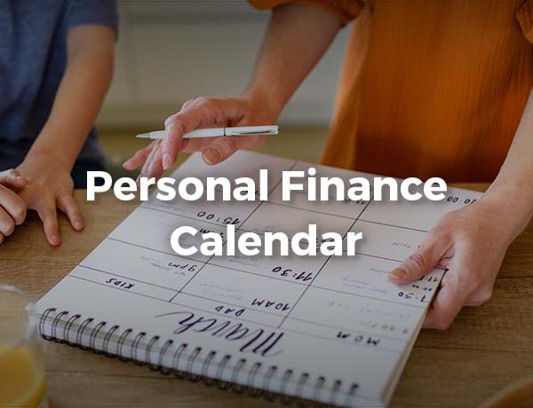 Personal Finance Calendar